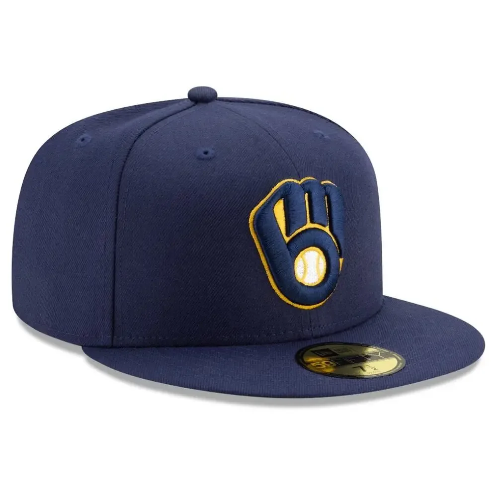 Men's Milwaukee Brewers New Era 59FIFTY Authentic Collection On-Field Fitted Hat